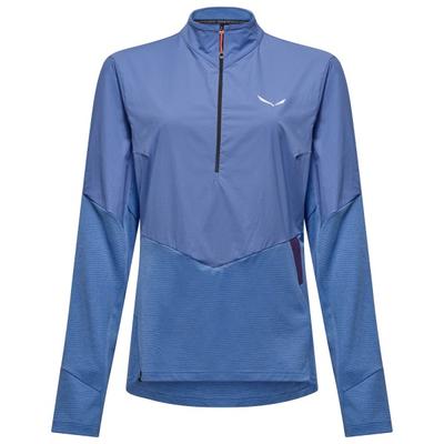 Salewa - Women's Pedroc Dry Wind HZ Tee - Longsleeve Gr 34 blau