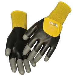 Arbeitshandschuhe Thor Flex Dry schwarz-gelb L (9) Gr. 9, nahtlos gestrickter Polyester Handschuh