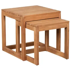 Beistelltisch 2er-Set WOODIE - braun