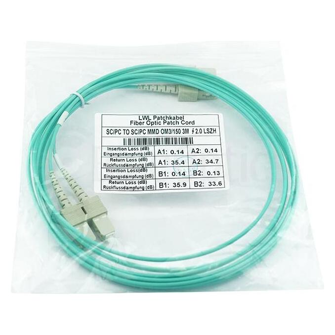 BlueOptics Duplex LWL Patchkabel SC-SC OM3 15 Meter (15 m) (SFP3232EU15MK)