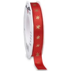 PRÄSENT Geschenkband, 15,0 mm x 20,0 m rot