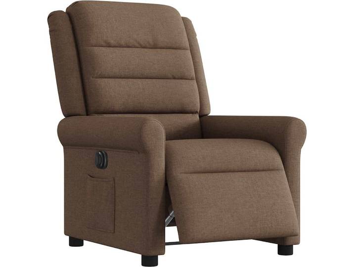 vidaXL Fauteuil relax électrique marron Tissu