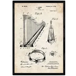 POSTER Harfe 2 Patent A3 Rahmenlos
