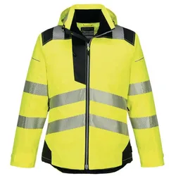 Portwest,  Warnschutz-Regenjacke mit Kapuze gelb S (S)