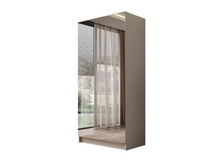 Lookway Kleiderschrank Aurel 2D Kaschmir mit Zwei Spiegeln