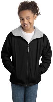 Port Authority YJP56 Youth Team Jacket in Black/Light Oxford size XL   Polyester