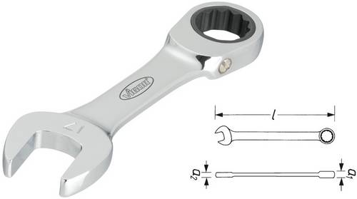 Vigor V2829 Knarren-Ring-Maulschlüssel Schlüsselweite (Metrisch) 15mm