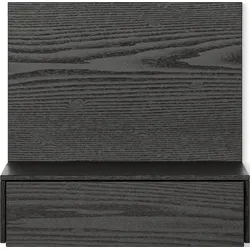 Tana Nachttisch wandmontiert 42 cm, schwarze Eiche