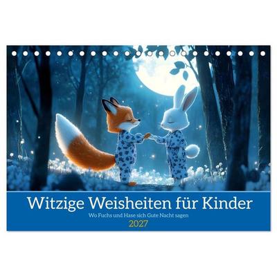 Witzige Weisheiten für Kinder (Tischkalender 2027 DIN A5 quer), CALVENDO Monatskalender