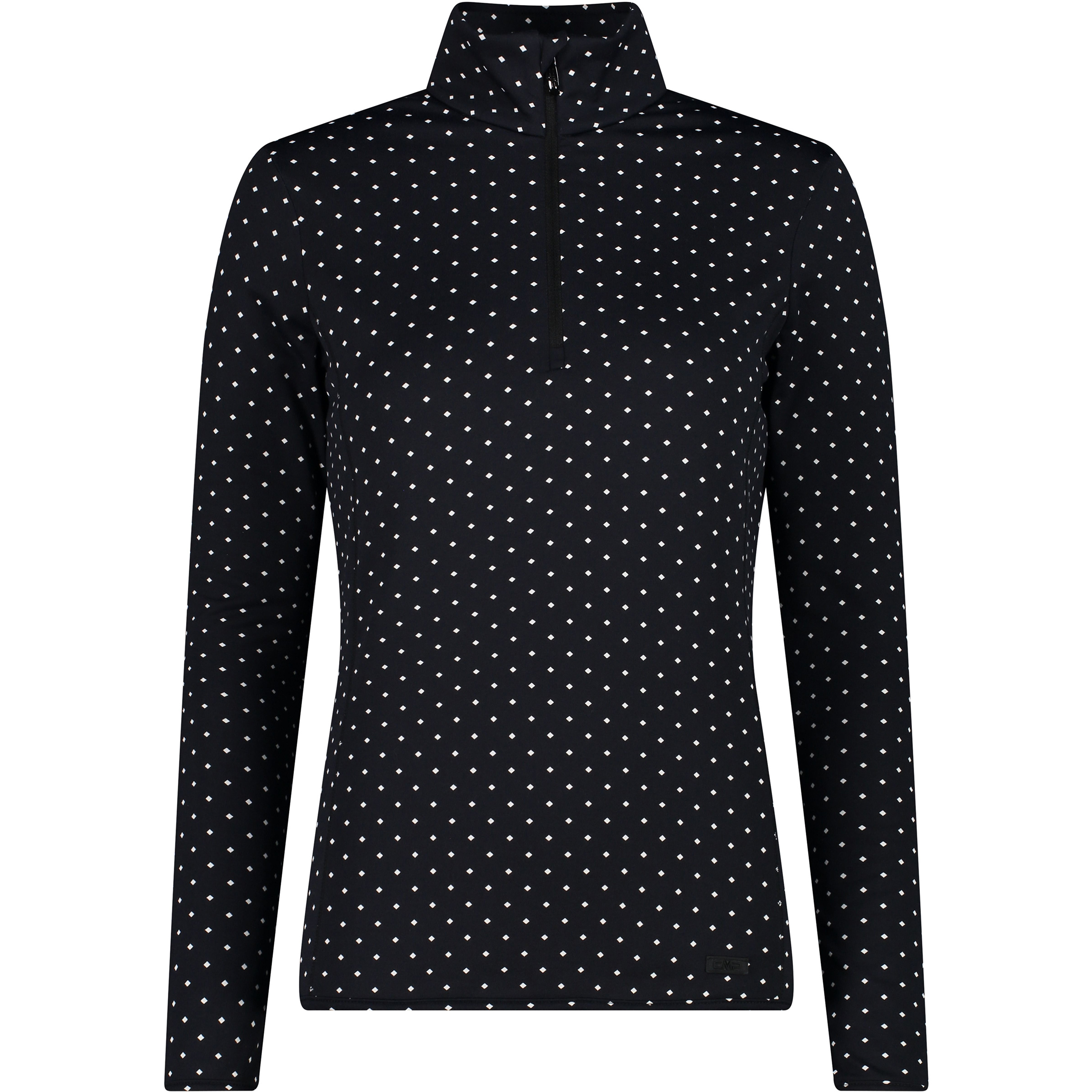 CMP Printed Damen Pullover schwarz Größe L Trekking Elastisch