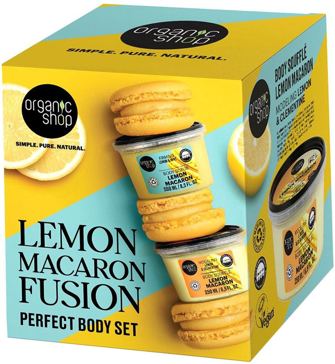 ORGANIC SHOP Lemon Macaron Fusion Perfect Body Gift Set
