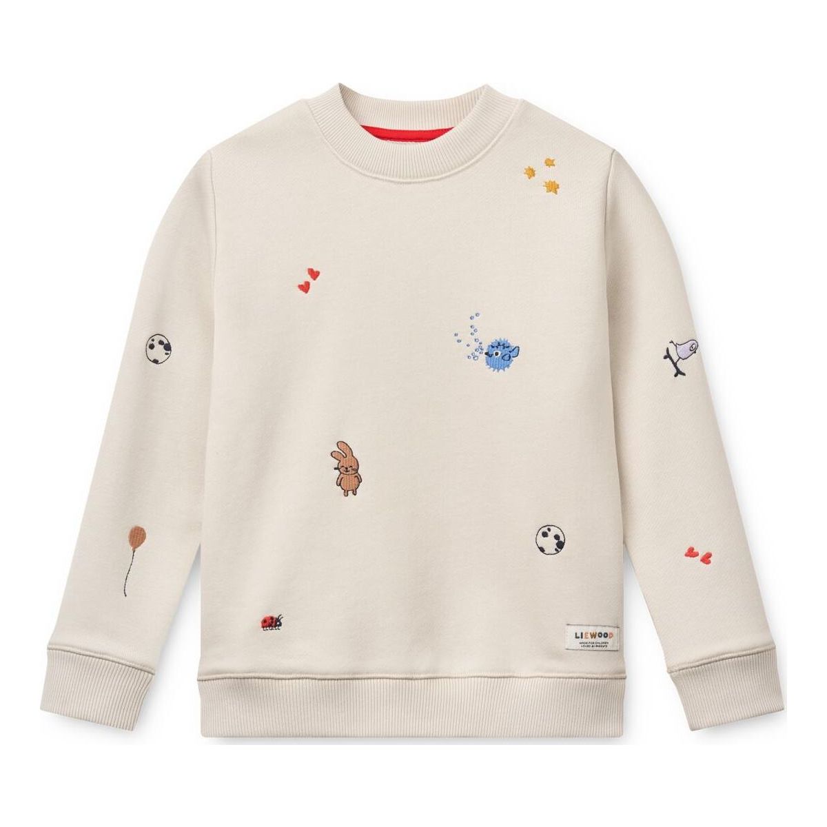 Liewood Ridley Embroidered Sweatshirt tamtam / sandy (2921) 98/104 LW21166-2921-98/104-CU