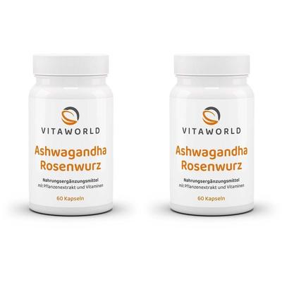 Ashwagandha Rosenwurz Komplex Kapseln 2x 2x60 St