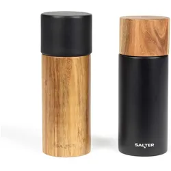 Salter BW12068EU7 Toronto Salt & Pepper Mills Black, Pfeffermühle + Salzmühle, Schwarz