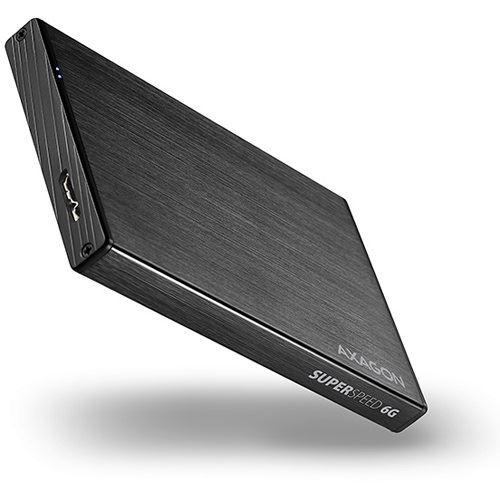AXAGON EE25-XA6 externes 2,5"-Gehäuse, USB3.0 / SATA 6G, Aluminium - schwarz