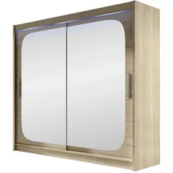 KLEIDERSCHRANK London VIII, mit RGB LED Beleuchtung
