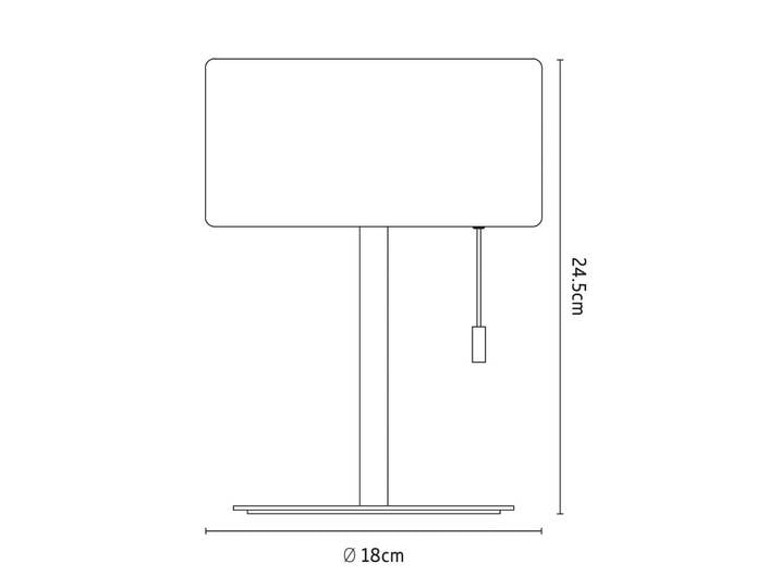 Calex LED-Akku-Tischleuchte, IP44, Zugschalter dimmbar, weiß / opal, für Wohn- / Esszimmer, Kunststoff, Modern