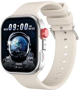 CaseAndConnect CY39 Bluetooth Smart Watch With HD Display Health Monitoring And Sports Fitness Tracker silver