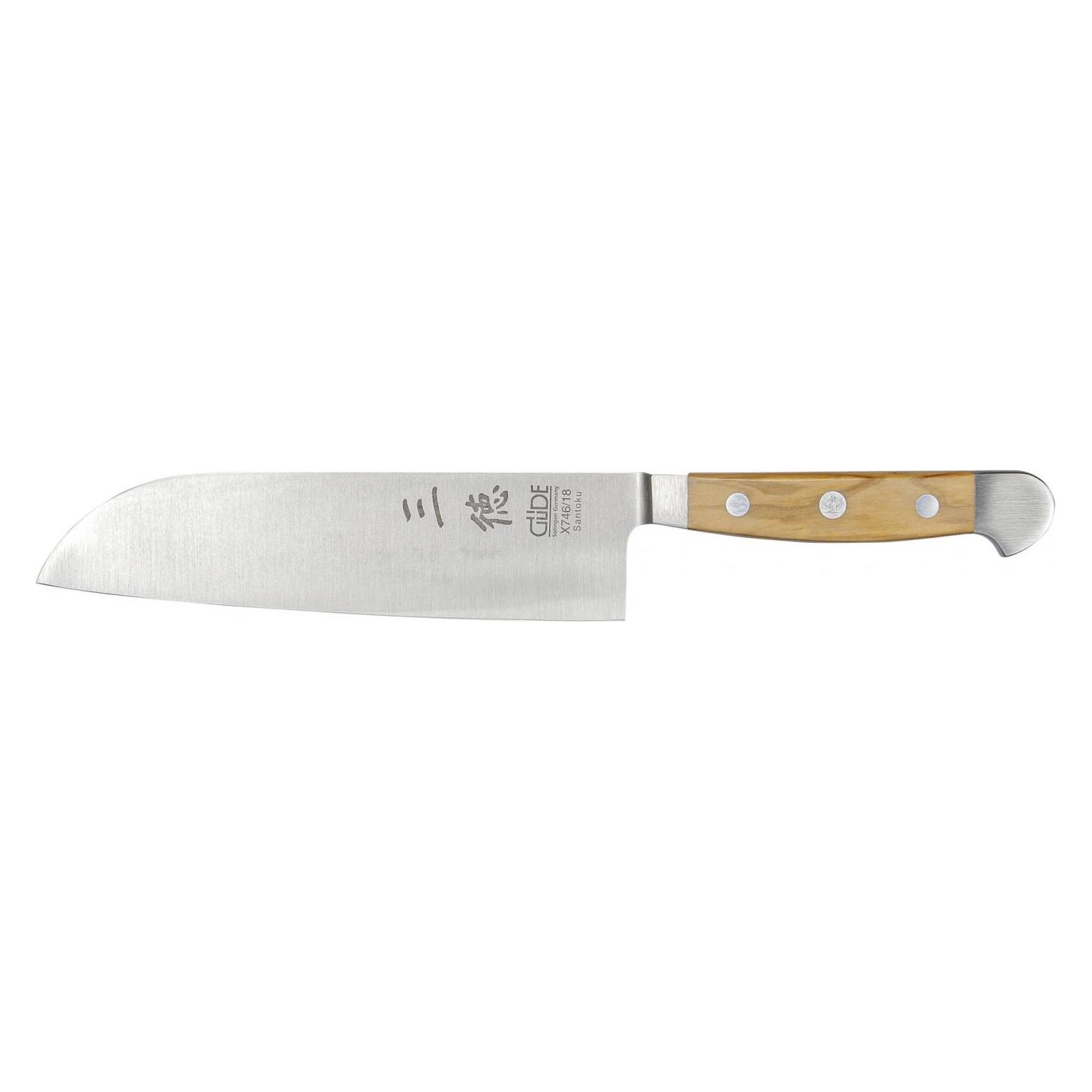 Güde Solingen Alpha Santoku 18 cm Olive (18 cm) (X746/18)