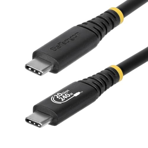 StarTech USB4 naar USB-C kabel, 2 meter, 20Gbps, 240W EPR, 4K 120Hz, Zwart