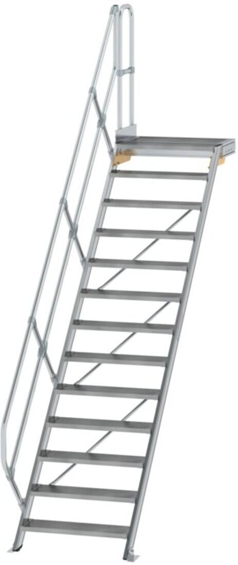MUNK Aluminium-Treppe Plattform 45° 13 Stufen (600453)