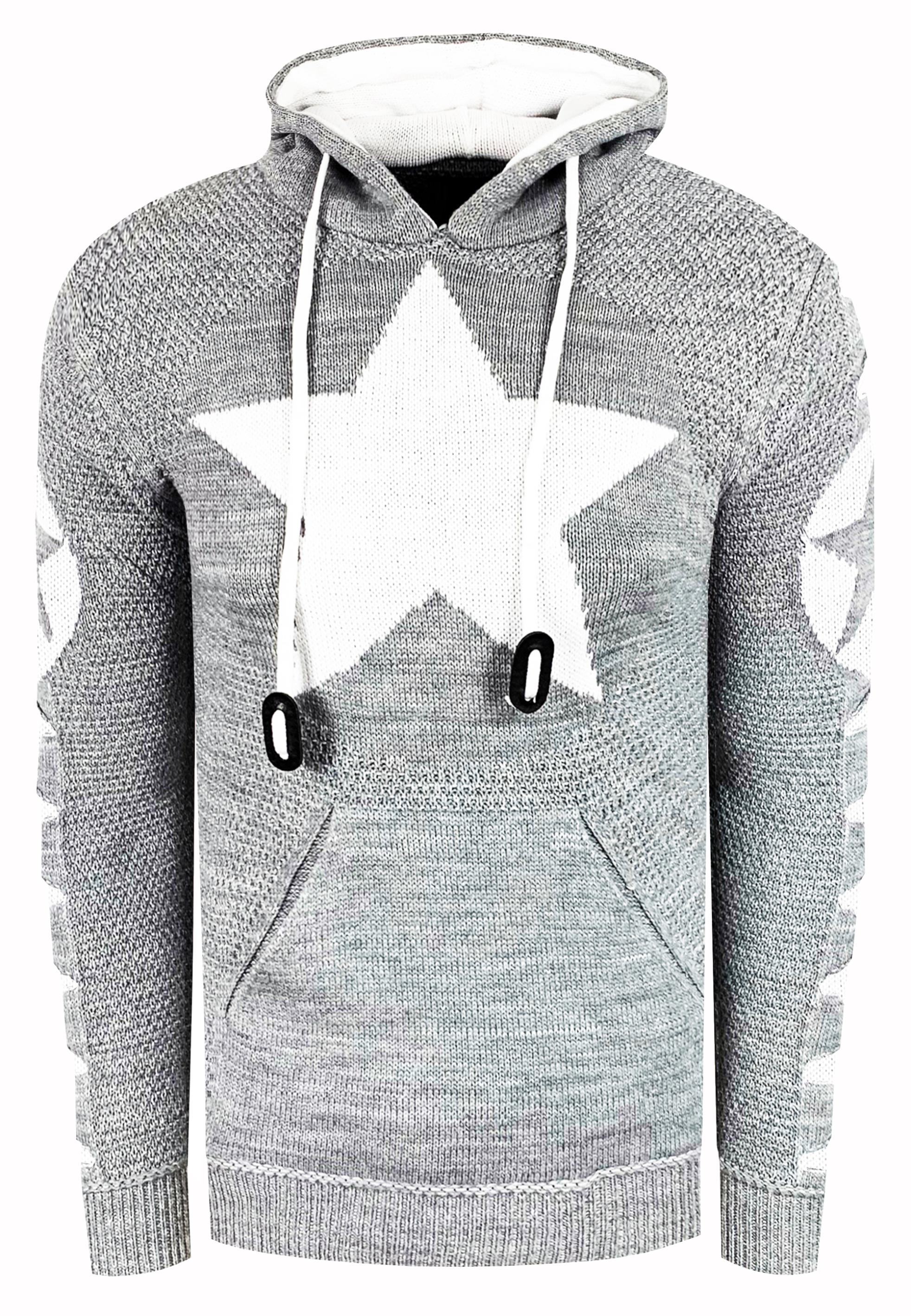 Grof gebreide hoodie