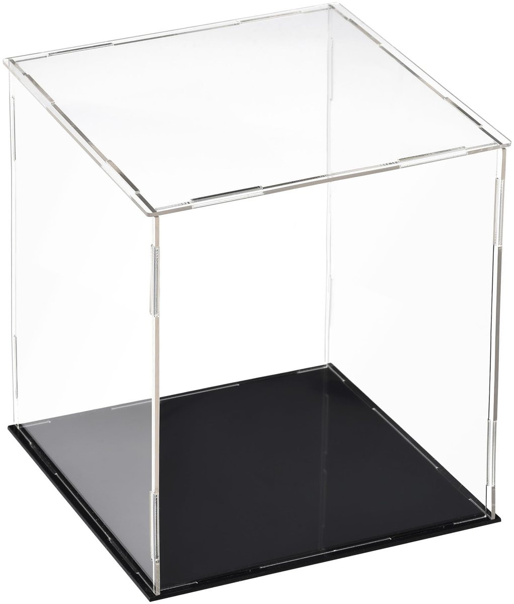 Dailygoody Transparante vitrinekast - Zwarte acryl showcase voor speelgoed en actiefiguren