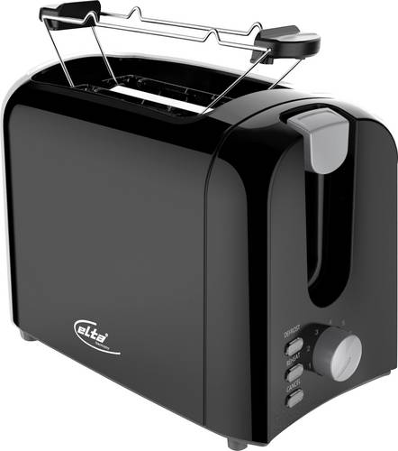 Elta Toaster Cool-Touch-Gehäuse, mit Brötchenaufsatz Schwarz