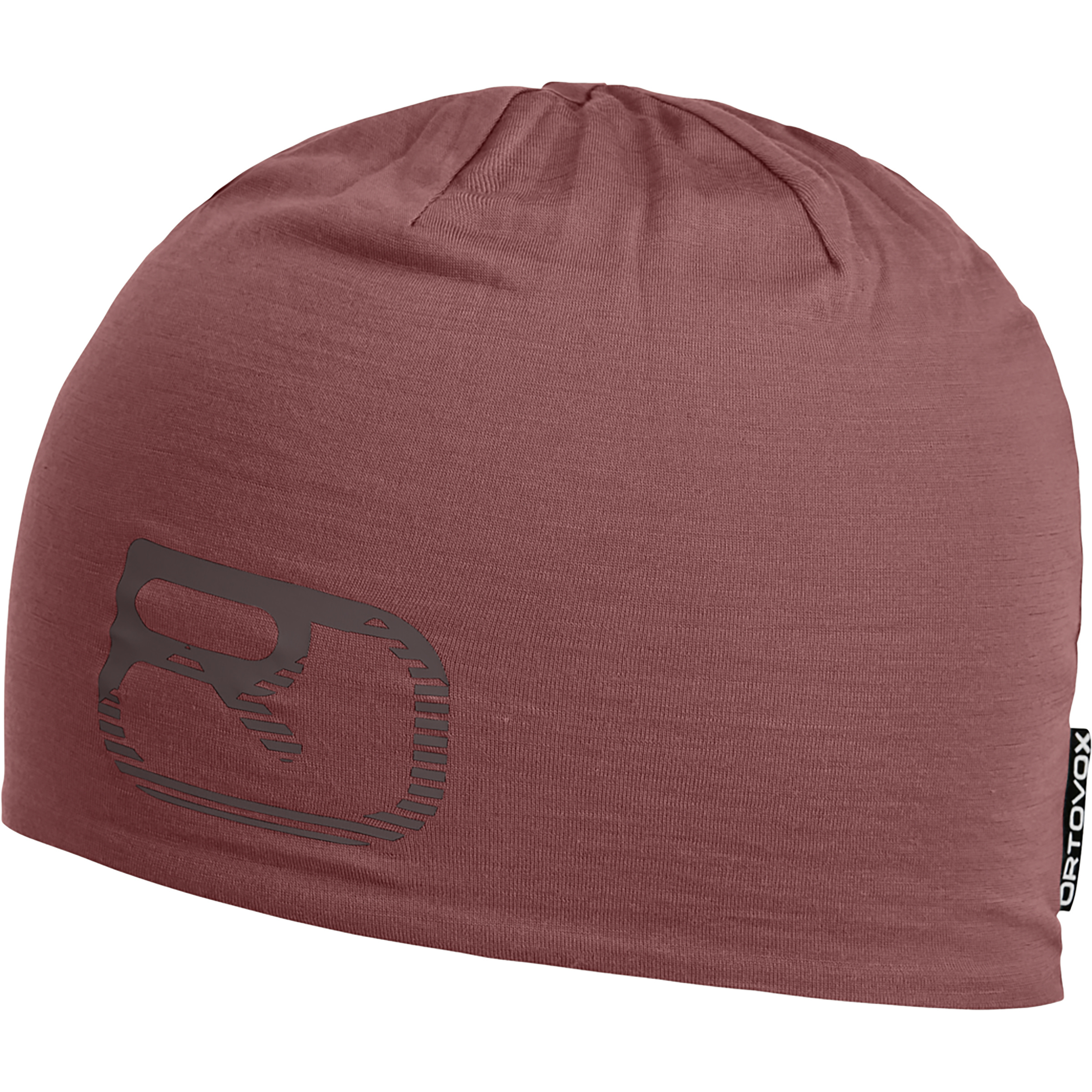Ortovox 120 Cool Tec Logo Mützen & Beanies rot Bergsteigen Hautfreundlich Lyocell (Tencel) | Merinowolle