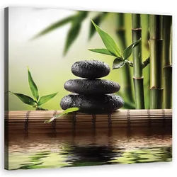 WANDBILD zen steine