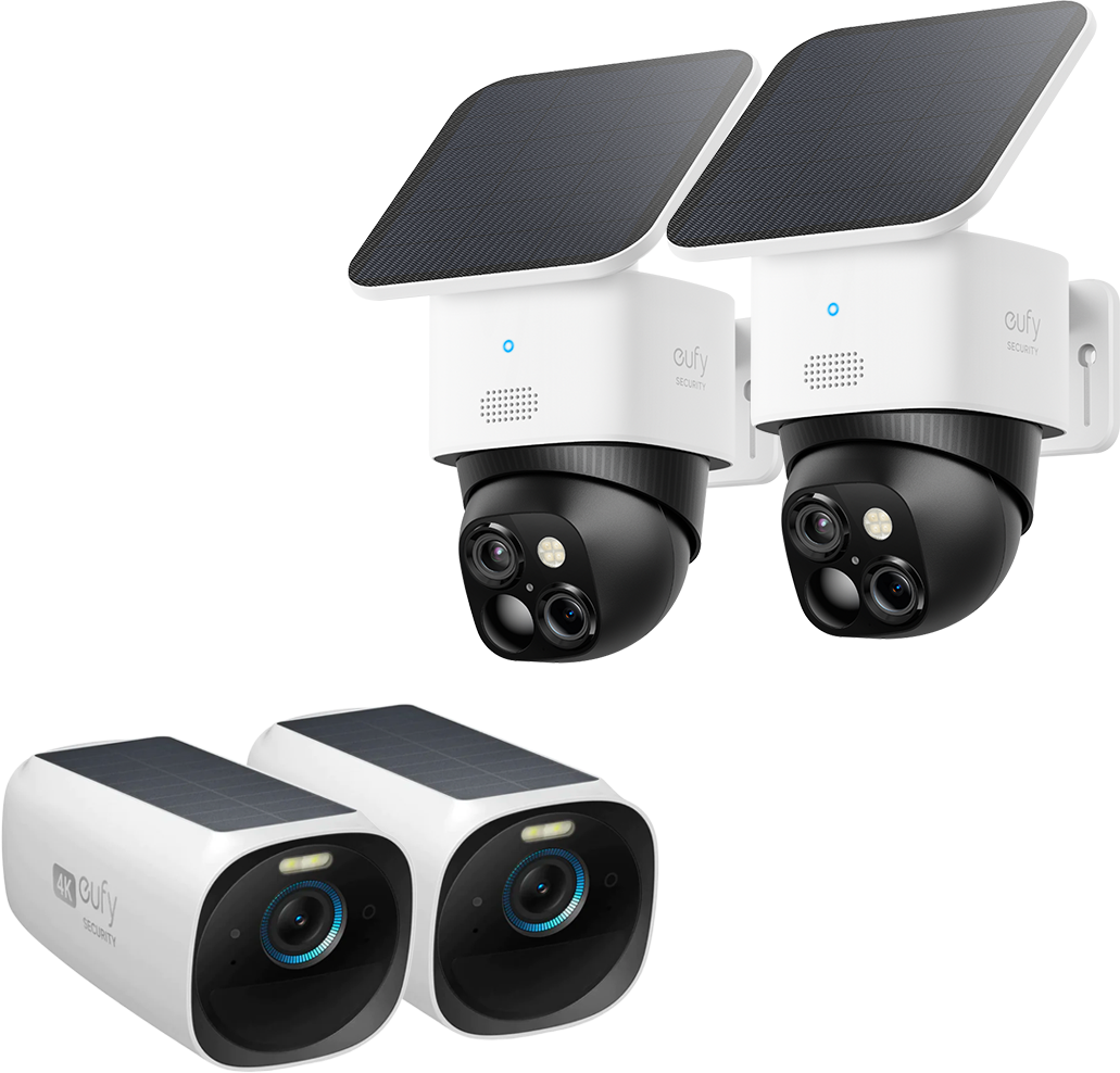 eufyCam Solo S340 (2er‑Pack) und eufyCam S330 (eufyCam 3) Zusatzkamera (2er‑Pack) White
