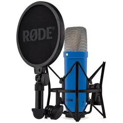 RØDE NT1 Signature Cobalt Blau Mikrofon mit PSA-1+ Gelenkarm, Mikrofon