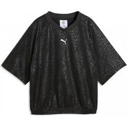 Puma, Damen, Sportshirt, SPORT ANIMAL Relaxed AOP Jersey (XL), Schwarz, XL
