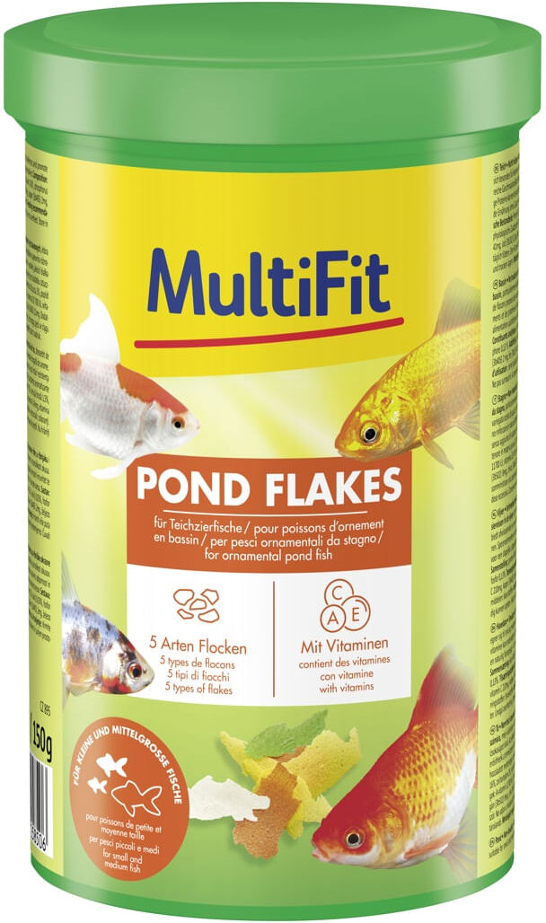 MultiFit Pond Flakes per Pesci Ornamentali da Stagno 150G