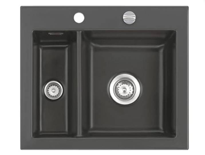 Systemceram Mera 60 Schiefer Keramikspüle Excenterbetätigung