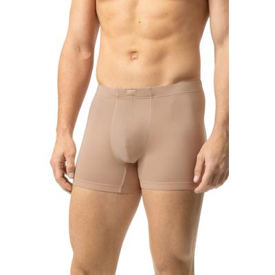Boxer MEY "MEY BUSINESS CLASS", Herren, Gr. 7, Single Jersey, beige, Single Jersey, Obermaterial: 57% Baumwolle, 38% Polyester, 5% Elasthan, körpernah, Unterhosen, mit normaler Leibhöhe, in Single Jersey