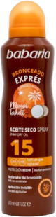 Babaria Óleo Seco Bruma Protetor Solar SPF15 200 ml