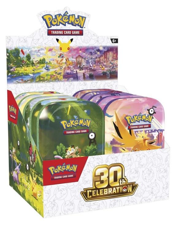 TCG 30th Celebration Mini Tins Display 10-Pack 14628 6+ Yearbeschädigt