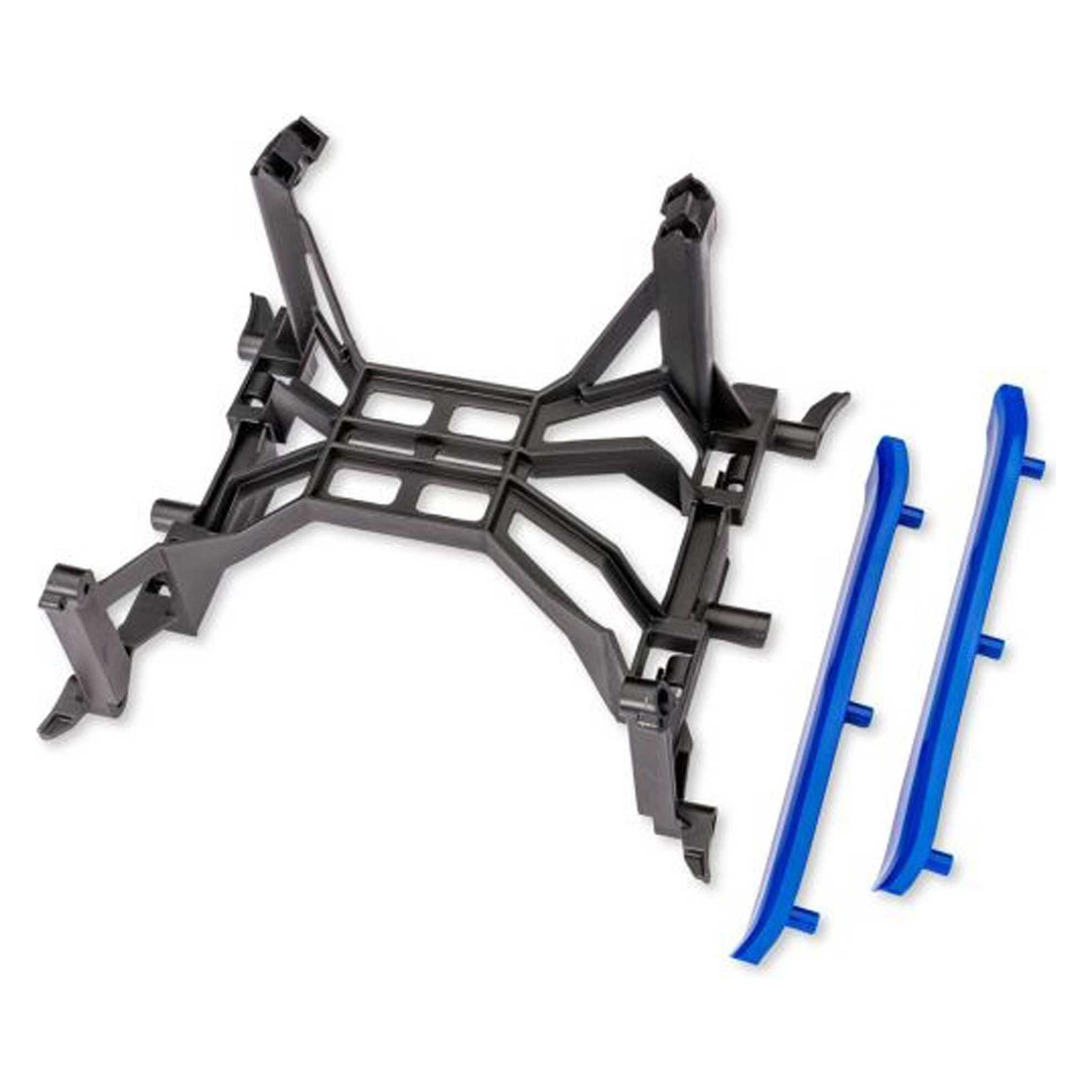 Traxxas Clipless Chassis Brace und blaue Seitenschürzen (TRX10825-BLUE)