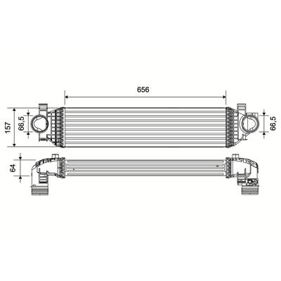 VALEO Ladeluftkühler 881551 für Ford