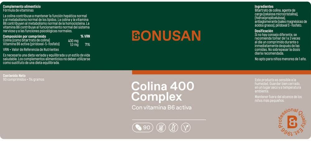 Bonusan Colina 400 g con Vitamina B6
