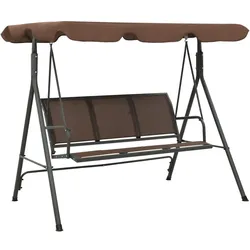 vidaXL Hollywoodschaukel mit Dach Kaffeebraun
