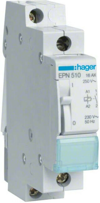 Hager Interrupteur à distance 1S, 230V, 16A EPN510 (EPN510)
