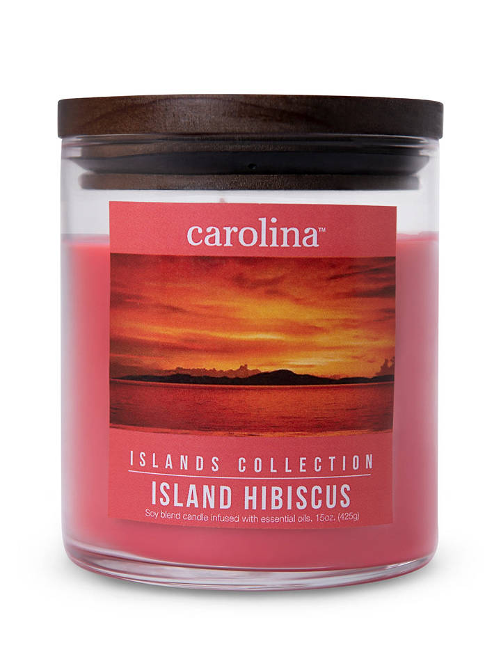 Colonial Candle Duftkerze "Island Hibiscus" in Rosa - 425 g - onesize