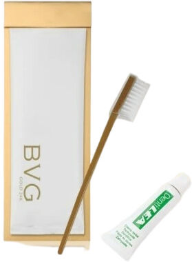 Tirolix Set 350 Pezzi Set Igiene Orale con Custodia Gold 24K