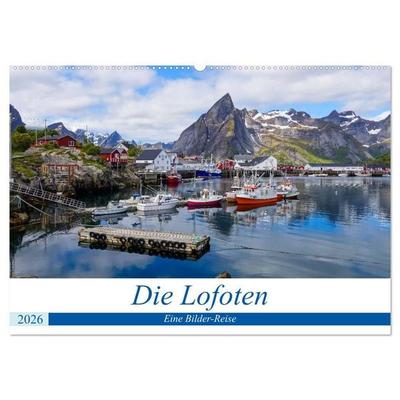 Die Lofoten - Eine Bilder-Reise (Wandkalender 2026 DIN A2 quer), CALVENDO Monatskalender