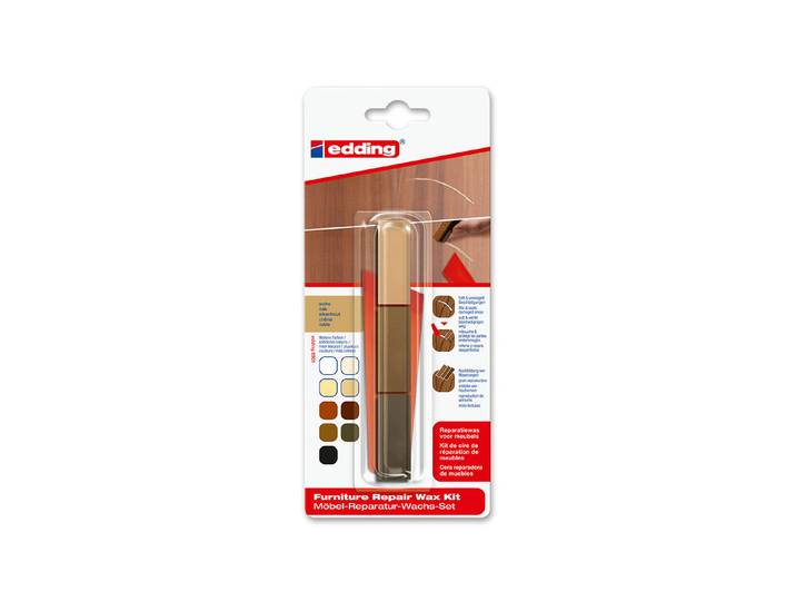 Edding Möbelreparaturwachs-Set Eiche
