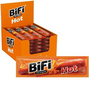 BiFi Fleischsnack Original Hot, herzhafte Salami, je 20 g, 40 Stück
