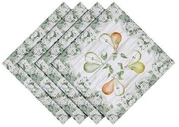 "Laural Home French Pears Napkin Set of 4 - 20"" x 20"""