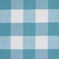 BAUMWOLLSTOFF Meterware blau-weiß kariert, 150 cm